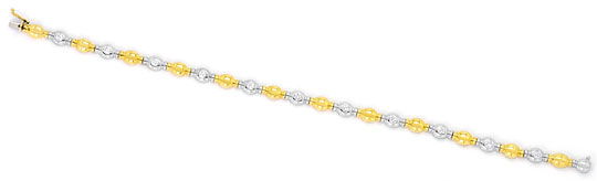 Foto 1 - Diamanten-Armband 0,62 ct Brillanten Gelbgold-Weißgold, S4546